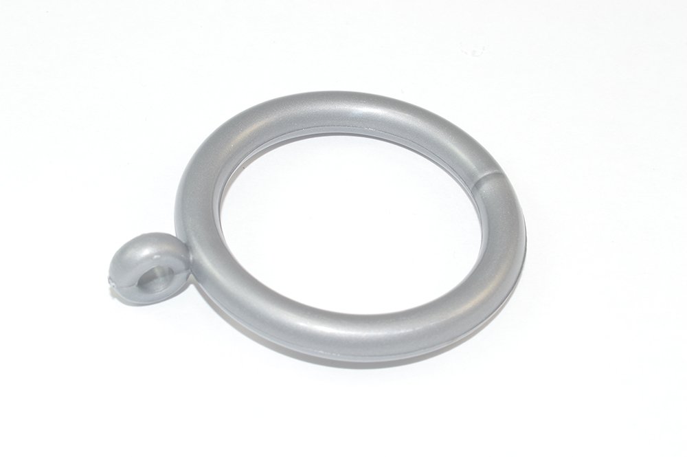 Anneaux de rideaux gris en plastique 35mm lot de 30 pièces