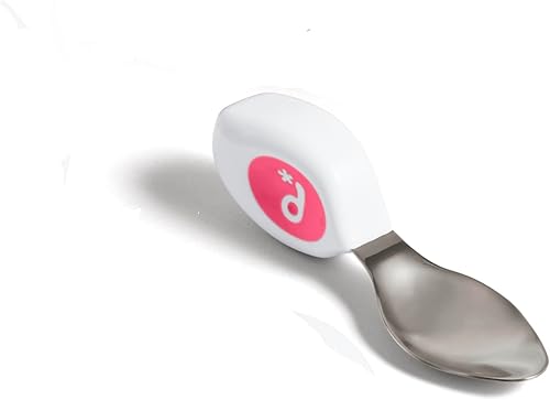 Miniatura 4 de doddl Utensilios para niños pequeños, cuchara y cuchillo ergonómicos para autoalimentación, cubiertos de acero inoxidable para niños de 1 a 3 años,