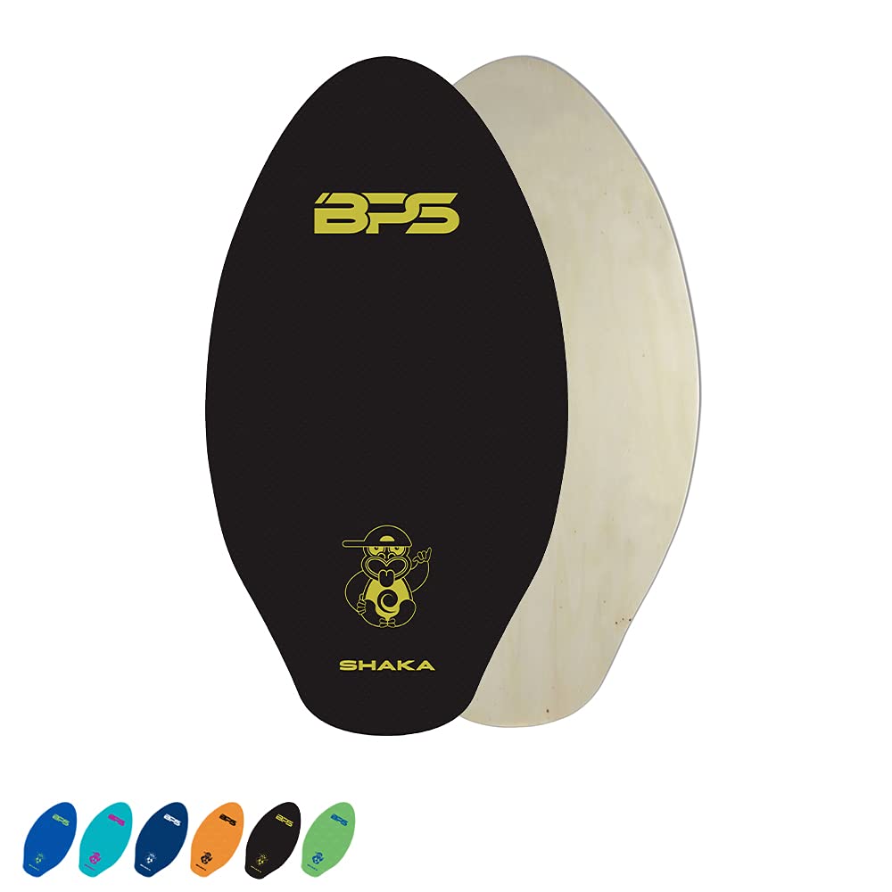 Buy 'Shaka' Skimboards with Colored EVA Grip Pad and High Gloss Clear