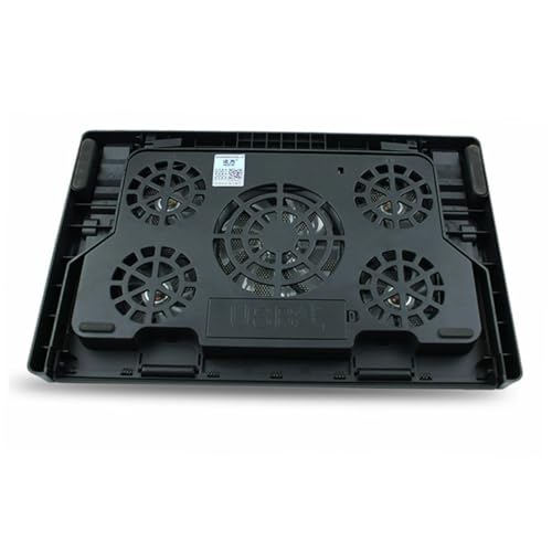 Base para laptop con 5 ventiladores y soporte ajustable