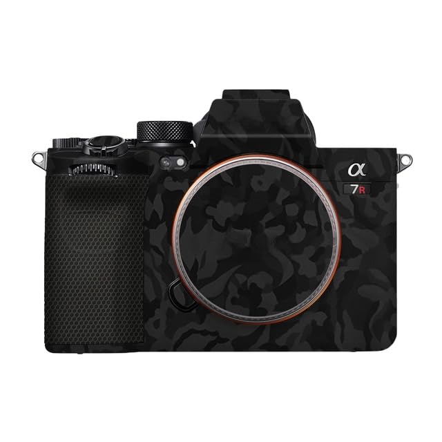 Anti-Scratch Camera Cover Skin Sticker for Sony Alpha A7RV A7R5 A7RM5 Protector Vinyl Film Skin Protective Decoration (Shadow Camo Black)