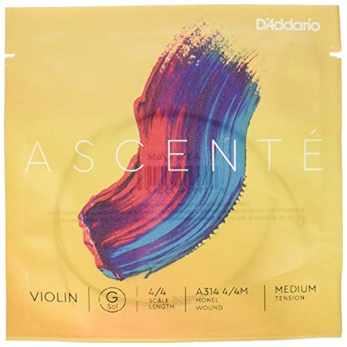 D'Addario ダダリオ バイオリン用 バラ弦 Ascente G線 A314 4/4M Medium Tension