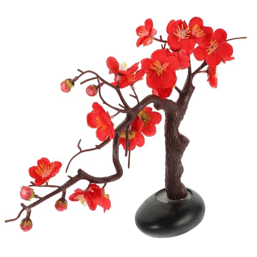 CLISPEED 梅花造花 寿司皿用装飾品 飾り付け食器アクセサリー 和風刺身プレート向け 華やかなテーブルセンター 家 ホテル兼用