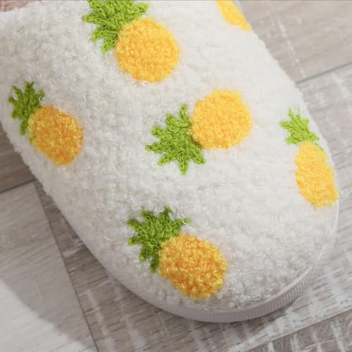 Image of Cherry Slippers for Women Men Fruit Shoes Cute Memory Foam Soft Winter Warm Indoor Outdoor Slippers