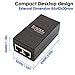 48V POE Injector Adapter, 30W PoE Power Over Ethernet Supply,10/100Mbps IEEE802.3af/at, Compatible for Ubiquiti POE-48-24W, Amcrest/Hikvision/YI/Polycom/Aastra Camera and Phones