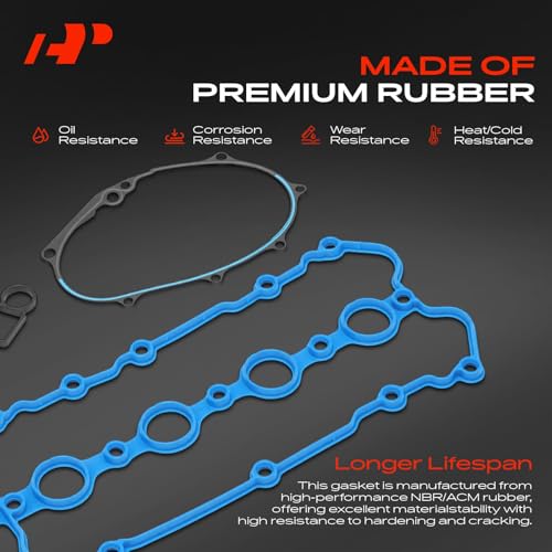 A-Premium Valve Cover Gasket & Crankcase Vent Valve Gasket & Engine Chain Timing Cover Gasket, Compatible with L4 2.0L Engine - Audi A3 A4 A5 TT, Volkswagen Eos Golf R GTI Jetta Passat Tiguan by A-Premium - Used condition - Image 3