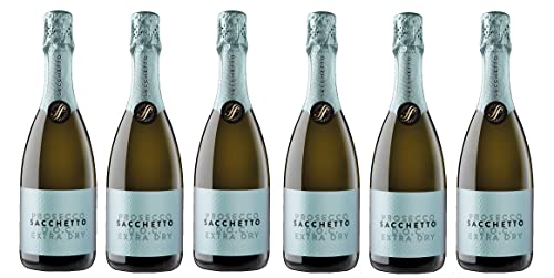 6x 0,75l - Sacchetto - Prosecco Spumante extra dry - Prosecco D.O.P. - Italien -...