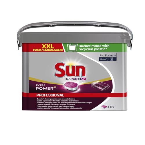 Sun Professional Tablettes extra puissantes tout-en-1 pour lave-vaisselle pour un nettoyage sans effort, tablettes pour lave-vaisselle pour une brillance...