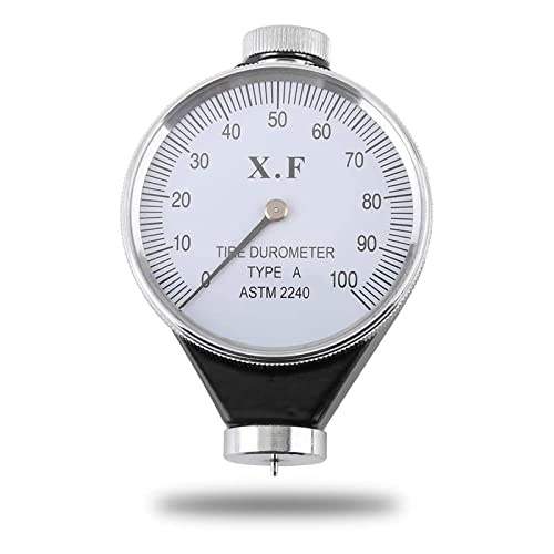 Akozon Durómetro, Probador de dureza del neumático de Goma, Medidor de A/O/D Tipo Shore 0-100 HA, Equipos de Pruebas de dureza(Type A)