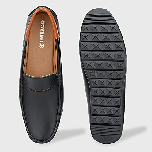 Image of Centrino Mens Loafer Shoes | Moccasins | Elevate Your Style with Comfort and Elegance | Slip-on Closure, Stylish | Perfect for Formal Wear, Business Casual, and Parties (7104)
