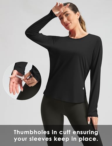 Image of Women's Sun Shirts UPF 50+ Long Sleeve UV Protection Shirt Lightweight Quick Dry Workout Hiking Tops for Women