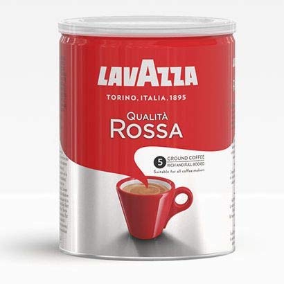 Lavazza Kaffee Qualita Rossa, Espresso Café Tostado, Granos de Café Molido, en Tarro 250g - Imagen 5