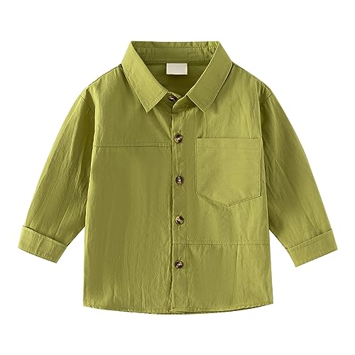Toddler Boys Button-Down Long Sleeve Jackets Fall Cotton Lightweight Casual Coats Kids Windproof Jacket 7 Boy Clothe