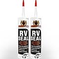 BEEST RV Roof Sealant (Non-Leveling) - 2 Pack, Lap Sealant for RV Roof, Windows, Skylight, Campers - Waterproof Caulking Sealer for Vertical Surface - Elastomeric Caulk Sealer for Camper & Trailer