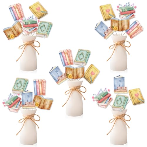 Centres de table d'anniversaire livres : créez une ambiance salon de lecture, 24 pcs