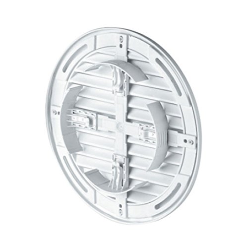 Braunes rundes Lüftungsgitter mit Fliegengitter/Netz und verstellbarem Luftführungsgrößen-Anschluss, 100 mm, 110 mm, 115 mm, 120 mm, 125 mm, 130 mm, 140 mm, 150 mm, 10,2 cm, 12,7 cm, 15,2 cm, T36BR