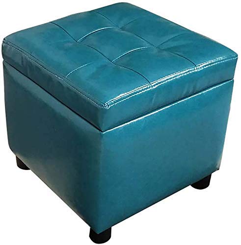 Pouf repose-pieds rangement cuir contre le désordre du salon