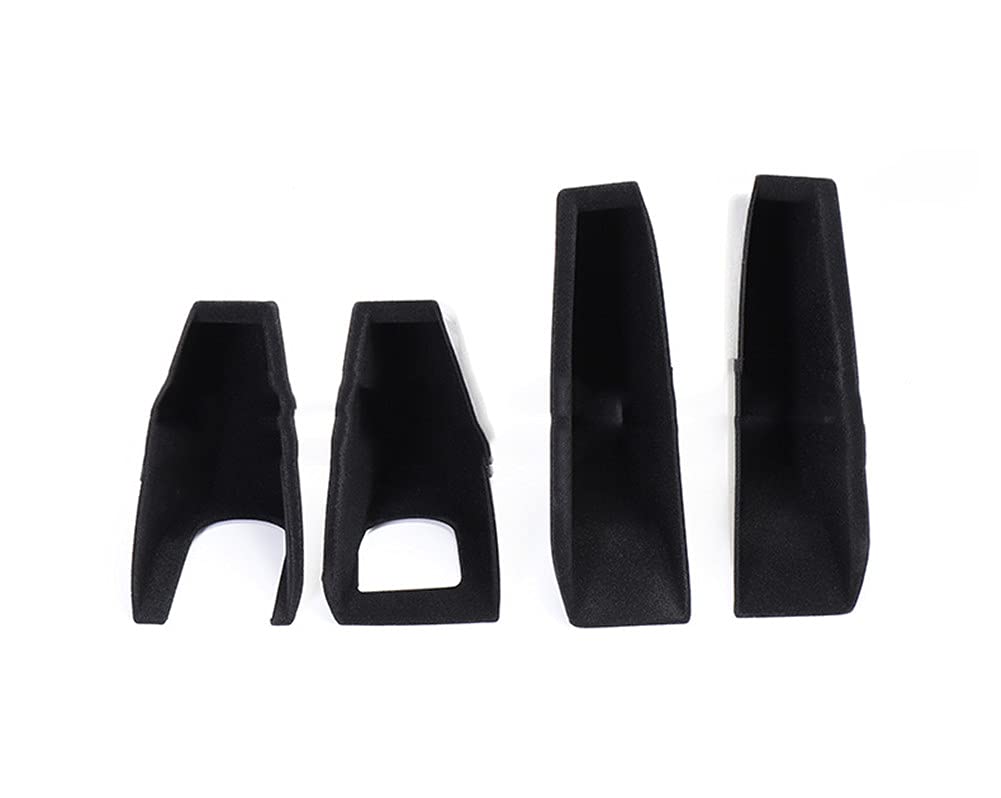 Autobro for Tesla Model 3 2018 2019 Door-Back Tray Storage Box Orangizer Handle Pocket Door Side Armrest Grab Tray Container Cover Phone Holder (Front-Row(2pc),Velvet)