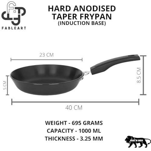 Image of Healthy Cooking Combo - Stainless Steel Steamer (2-Tier) & Induction-Base hard anodised Taper Frypan