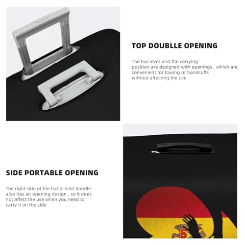 Travel Luggage Cover Moldova Moldovan Flag Heart Fashion Washable Baggage Suitcase Protector Fit For Luggage Medium4