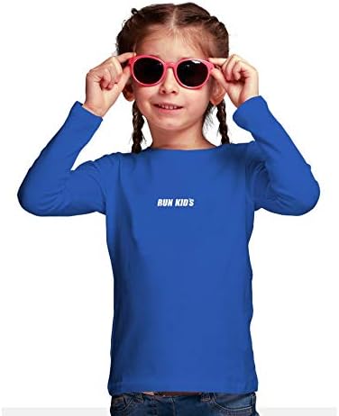 Camisa Praia Piscina Proteção UV50+ Fem-Run Kids Logo – Azul – 2 anos
