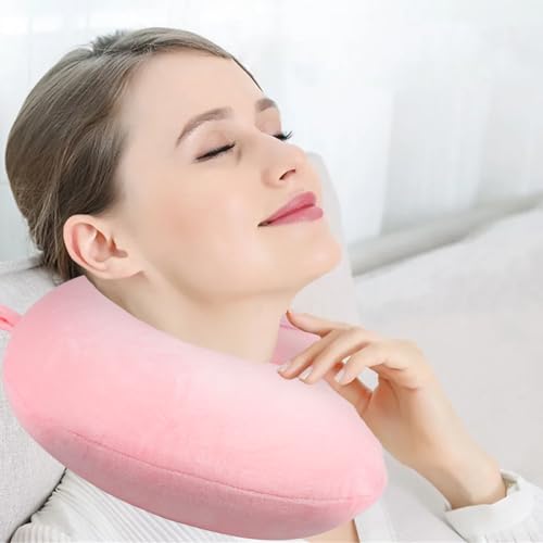 Wishstar Kit Coussin Voyage Enfant, Flamants Roses Coussin Avion, Oreiller en Mousse à Mémoire, Oreiller de Voyage Portable Mignon pour Voiture Avion Bureau Maison – vue 6