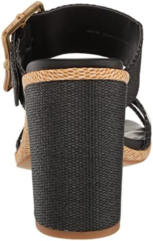 Dolce Vita Women's ONNIE Sandal, Onyx Raffia, 10 | Image 2