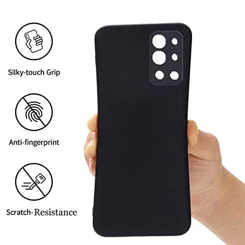 Image of A rtistque Back Cover Case for OnePlus 9R with Camera Protection | Shockproof TPU | Stylish Protective Design | Slim Fit | Ultra Matte | OnePlus 9R Back Cover - Black
