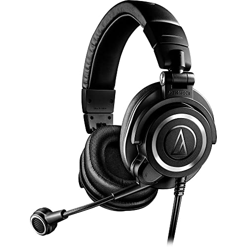 Image of Audio-Technica ATH-M50xSTS XLR StreamSet Streaming Headset + Microfiber Cleaning Cloth + Headphone Stand + Goby Labs Headphone Cleaner 4 fl oz