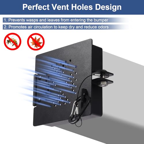 image for Botyboty Aluminum RV Bumper End Cap 2 Pack for 4 Inch Square Bumpers, 