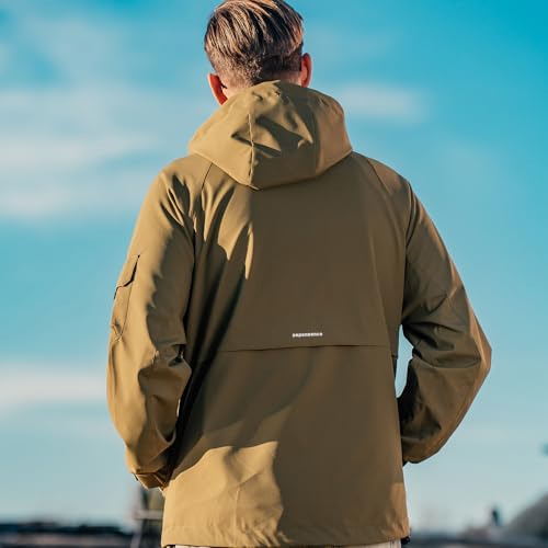 Image of Men'S Hooded Jacket 2024 New Outdoor Workwear Jacket Spring And Autumn Men'S Windproof Sports Top
