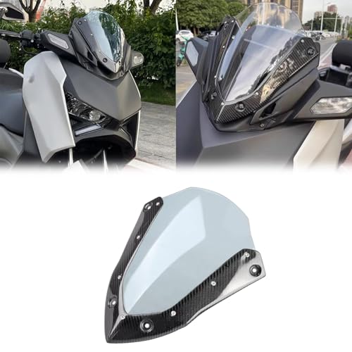 FOR XMAX 300 X-MAX300 2024 2023 �J�[�{���t�@�C�o�[�� �X�|�[�c���Z�p�E�C���h�V�[���h �t�����g�E�C���h�V�[���h (�����u���[) [���s�A���i]