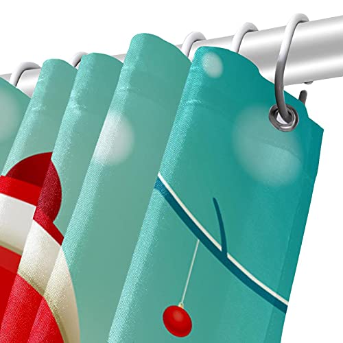 Rideau de douche imperméable anti-éclaboussures imprimé Noël