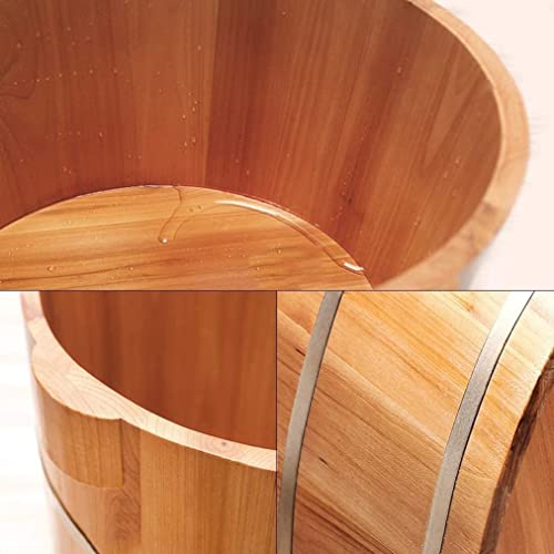 Bañera de pies de madera maciza con tapa miniatura 3