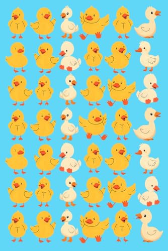 Duck Duck Goose Cute Notebook: 6x9, 110 Page Wide-Lined Journal Notebook with Bonus Blank Pages for Sketching and Doodling