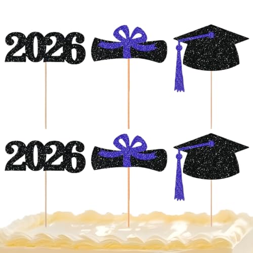 Toppers de bouquet de graduation élégants pour accessoires de fête