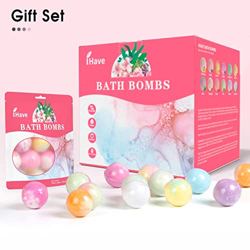 Ihave Bath Bombs For Women, 48 Small Bath Bomb Bubble Bath Set Spa Gifts For Women, Natural Handmade Bathbombs Rich In Essential Oils, Romantic Gifts For Her, Multicolor #TOP5