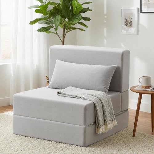 No-Assembly Folding Sleeper Chair