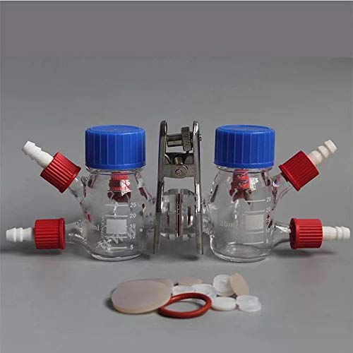 Caja de pila de combustible de vidrio borosilicato de 30 ml marrón
