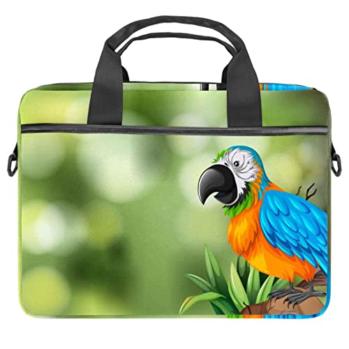 Funda maletín de loro para portátil 13 a 14.5 pulgadas con asa y correa bandolera 1