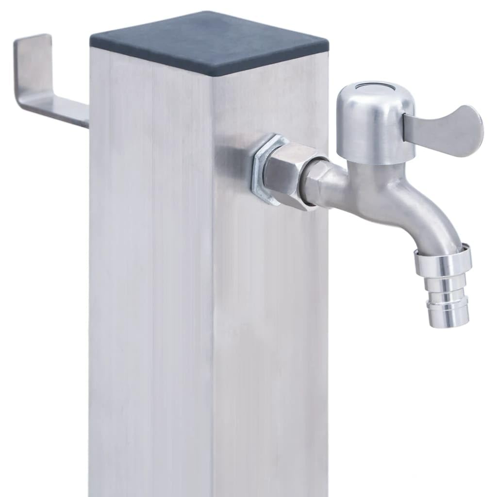 Casa & Giardino articolo-Giardino Colonna d'acqua 60 cm Acciaio Inox Quadrato
