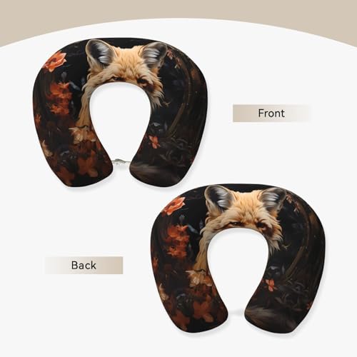 Almohada cuello en U espuma viscoelástica viaje lavable miniatura 2