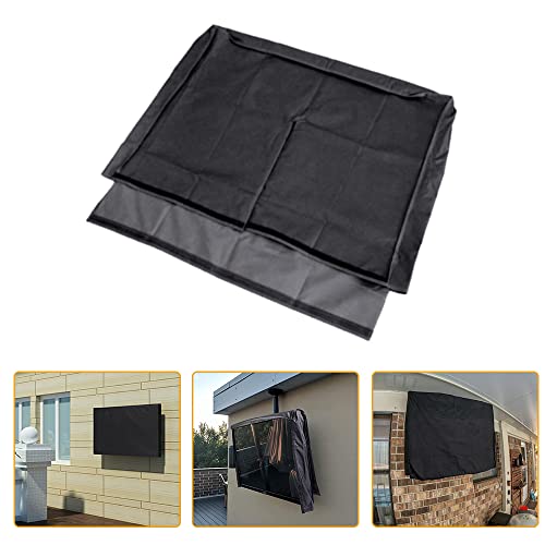 Housse De Protection TV Extérieure 36-38 Pouces - Tissu Oxford 600D Imperméable - Pour Jardin, Piscine