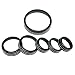 Aluminum Alloy Car Inner side Air Conditioner Switch Knob Ring Cover Trim For Ford F150 XLT 2016 2017 2018 (Black)