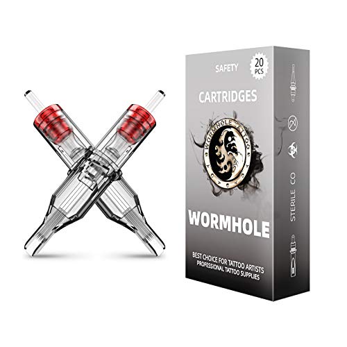 Image of Wormhole Tattoo Cartridge Needles 13M1 Tattoo Cartridges Disposable 20PCS Tattoo Needle Cartridge Tattoo Needles Cartridge Needles Standard Stack Magnum for Tattoo Pen Tattoo Supplies 1013M1