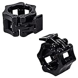 2 PCS Barbell Collar 2 Inch Olympic Barbell Clamps Quick Release Lock Clips Dumbbell Buckle Weight L