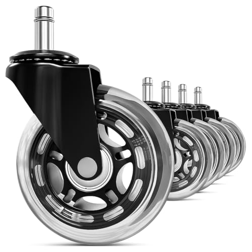 Lista de Sillas Giratorias de Oficina , listamos los 10 mejores. 48 Ruedas Giratoria para Silla de Oficina Gamer Suave Mueble Ajuste Universal 3 Pulgadas Silenciosas Repuesto Rodamiento Fuerte Uso Rudo 5 unidades