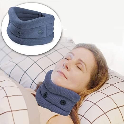 Image of Premiums Cervical Collar with Chin Brace for Comfort Pain Relieves | Neck Support Belt for Men And Women. (Gray, S)