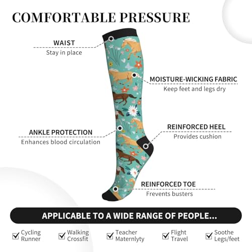 Compression Socks For Women & Men 15-20 Mmhg, Best For Running, Nursing, Hiking, Flight&Travel4