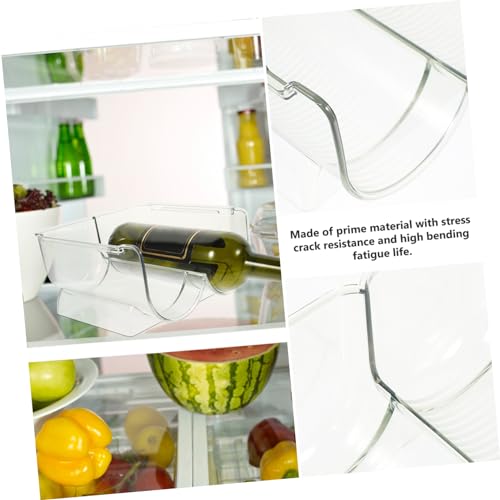 Soporte acrílico para botellas de vino 2 piezas miniatura 3